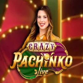 Live Casino logo of Crazy Pachinko from Evolution at HiddenJack Casino