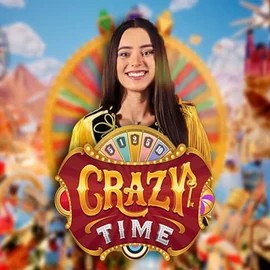 Crazy Time slot visual from Evolution available on hiddennjack.nl