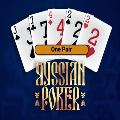 Russian Poker online game logo by OneTouch Games on hiddennjack.nl