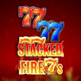 Stacked Fire 7s slot logo by Inspired Gaming at HiddenJack Casino