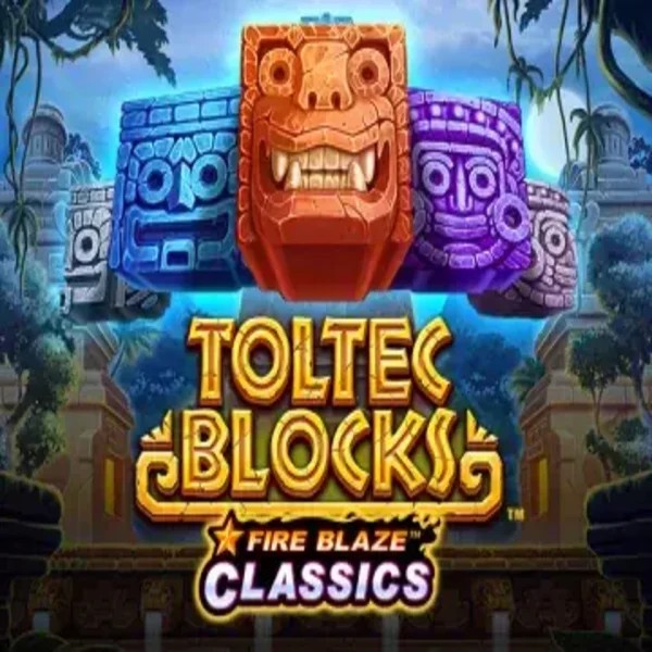 Fire Blaze: Toltec Blocks slot icon by Rarestone Gaming, available at HiddenJack Casino